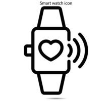 icono de reloj inteligente vector