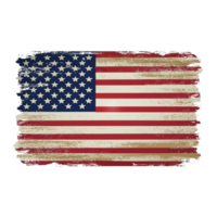 AI generated usa graphic in flag colors png