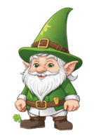 AI generated gnome leprechaun graphic for saint patrick's day png