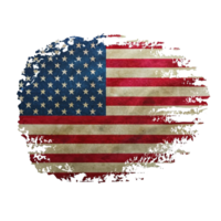 AI generated usa graphic in flag colors png