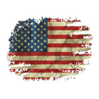 AI generated usa graphic in flag colors png