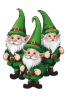 AI generated gnome leprechaun graphic for saint patrick's day png