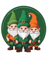 AI generated gnome leprechaun graphic for saint patrick's day png