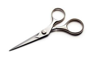 Scissors on a white background photo