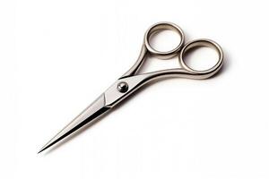 Scissors on a white background photo