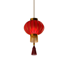 3d illustratie van rood lantaarn. kan worden gebruikt voor grafisch hulpbron png