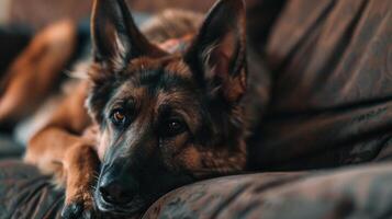 AI generated German Shepherd Dog Closeup photo