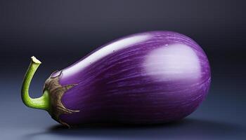 AI generated Fresh, organic, purple vegetable nature healthy gourmet decoration generated by AI photo