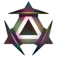 3d logotyp träna färgrik lysande png