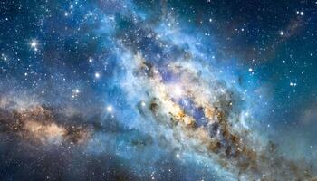 AI generated Stunning Nebula and Galaxy Universe Background photo