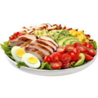 ai generiert cobb Salat gegen transparent Hintergrund - - ai generiert png