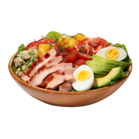 AI generated Cobb Salad against transparent background - Ai generated png