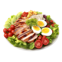 ai generiert cobb Salat gegen transparent Hintergrund - - ai generiert png