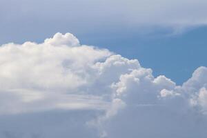 beautiful clouds, thick clouds in the blue sky photo