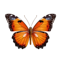 ai generiert Schmetterling isoliert gegen transparent Hintergrund - - ai generiert png