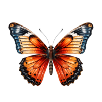 AI generated Butterfly isolated against transparent background - Ai generated png