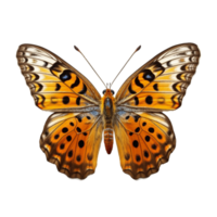 ai generiert Schmetterling isoliert gegen transparent Hintergrund - - ai generiert png