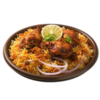 AI generated Biryani against transparent background - Ai Generated png