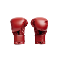 ai généré boxe gants contre transparent Contexte - ai généré png