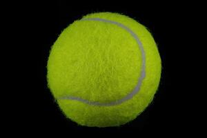Macro image of a tennis ball photo