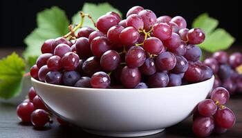 AI generated Freshness and ripeness of nature bounty in a bowl generated by AI photo