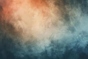 AI generated Warm and Cool Abstract Smoke Texture photo