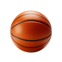 ai generiert Basketball gegen transparent Hintergrund - - ai generiert png