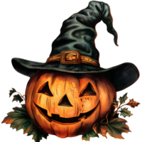 ai generiert gruselig Halloween Aufkleber Stil auf transparent Hintergrund - - ai generiert png