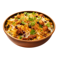 AI generated Biryani against transparent background - Ai Generated png