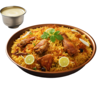 ai generato biryani contro trasparente sfondo - ai generato png