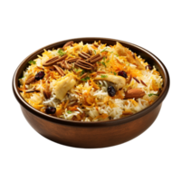 AI generated Biryani against transparent background - Ai Generated png