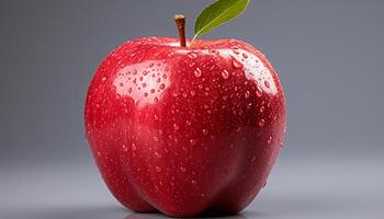 AI generated Freshness and juiciness of a ripe apple in nature generated by AI photo