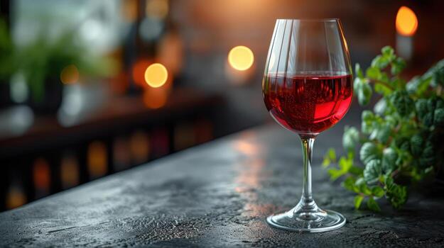 AI generated Red wine on the background, fresh ripe grapes photo