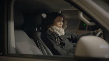 Female Friends Apologizing Forgiving Feeling Sorry Talking Together Inside Car video