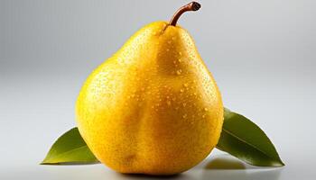 AI generated Freshness and ripeness of a juicy, wet, and refreshing lemon generated by AI photo