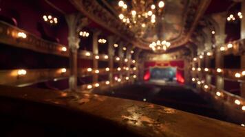 klassisch Theater mit opulent Gold Akzente video