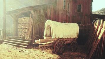 abandoned wooden deserted buildings in bodie ghost town video