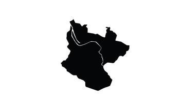 animazione quello le forme un' carta geografica di bilbao nel Spagna video