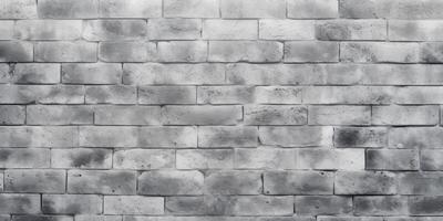 AI Generated Grey Brick Wall, Vintage Background. Aged Brickwork. A Grungy Backdrop with Timeless Texture. Generative AI photo