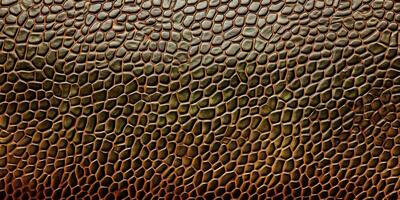 AI Generated Brown Reptile Skin Texture with Scale Pattern. Exotic Snake, Lizard Background. Generative AI photo