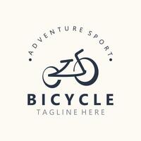 Bicycle logo template design inspiration. Bicycle store Quality symbol icon vector