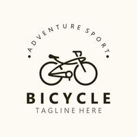 Bicycle logo template design inspiration. Bicycle store Quality symbol icon vector