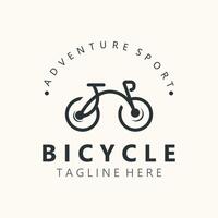 Bicycle logo template design inspiration. Bicycle store Quality symbol icon vector