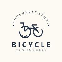 Bicycle logo template design inspiration. Bicycle store Quality symbol icon vector