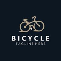 Bicycle logo template design inspiration. Bicycle store Quality symbol icon vector