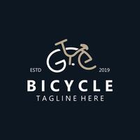 Bicycle logo template design inspiration. Bicycle store Quality symbol icon vector