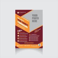 charity flyer design vector