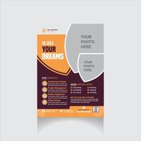 Construction Flyer design vector