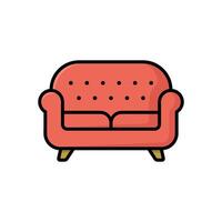 sofa icon vector design template in white background