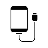 phone charger icon vector design template simple and clean